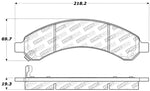 StopTech Sport Brake Pads w/Shims - Front