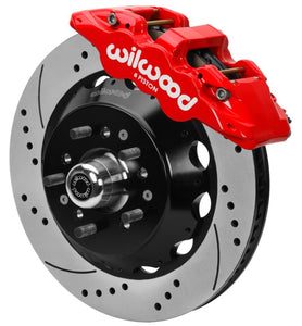Wilwood 70-81 FBody/75-79 A&XBody AERO6 Frt BBK 14in D/S Rtr Red Calipers Use w/ Pro Drop Spindle
