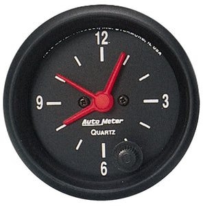 Autometer Z Series 52mm Electric Clock