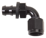 Russell Performance -8 AN Twist-Lok 90 Degree Hose End (Black)