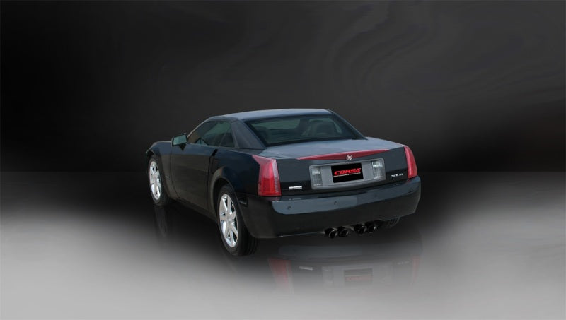 Corsa 2004-2008 Cadillac XLR 4.6L 25in Cat-Back Dual Rear w Twin 35in Black Pro-Series Tips