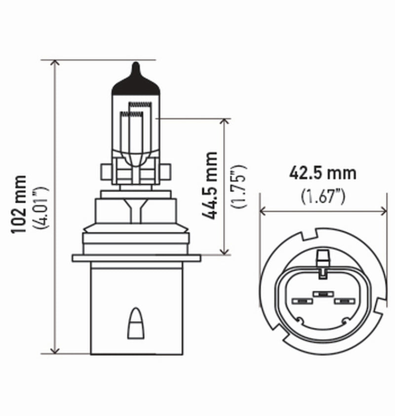 Hella Bulb 9004/Hb1 12V 65/45W P29T T46 Sb