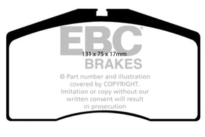 EBC 93-95 Porsche 911 (964) 3.6 Turbo Bluestuff Front Brake Pads