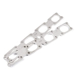 Stainless Works Chevrolet LT5 Flat Rectangular Port Header 304SS Exhaust Flanges 2in Primaries