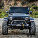 Westin 18-19 Jeep Wrangler JL Stubby Front Bumper - Textured Black