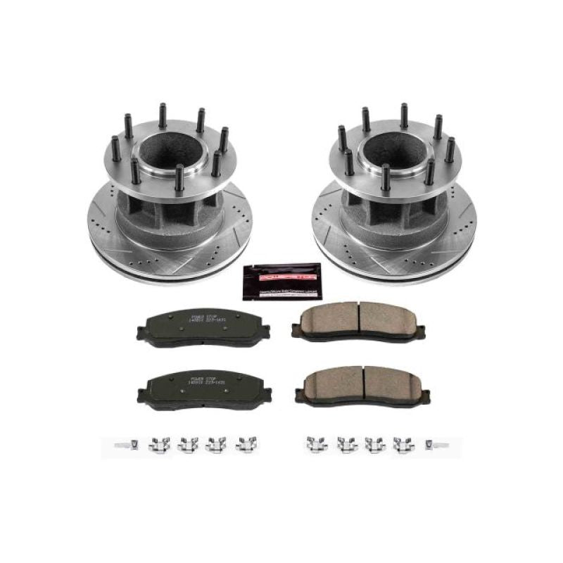 Power Stop 2012 Ford F-350 Super Duty Front Z23 Evolution Brake Kit