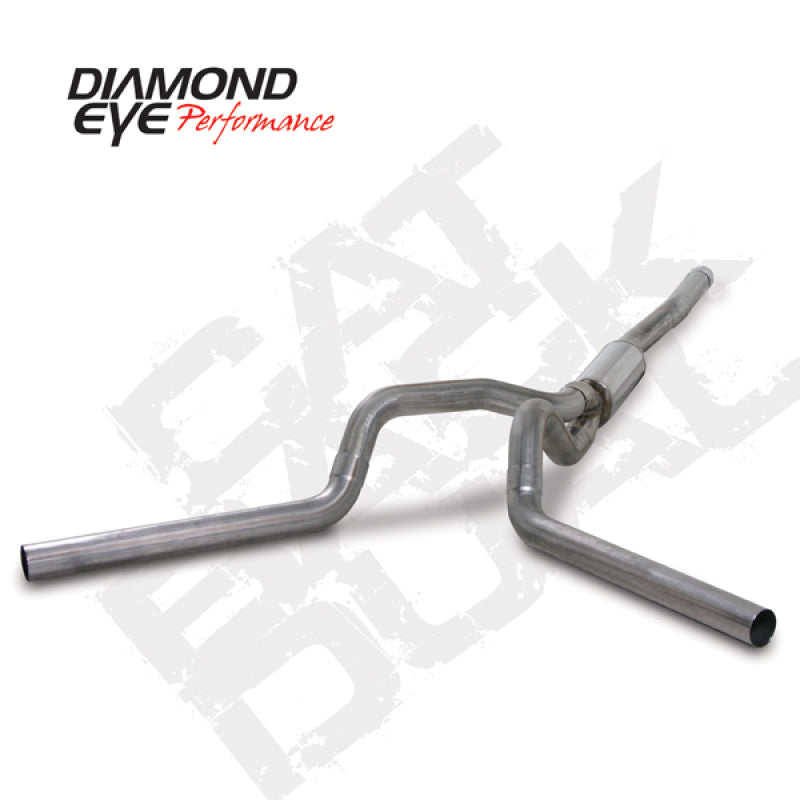 Diamond Eye KIT 4in Catback DUAL SS: 2006-2007.5 CHEVY/GMC 6.6L 2500/3500