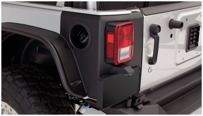 Bushwacker 07-18 Jeep Wrangler Trail Armor Rear Corners - Black