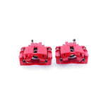 Power Stop 03-07 Cadillac CTS Rear Red Calipers w/Brackets - Pair