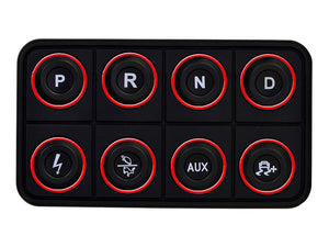 AEM EV 8 Button Keypad CAN Based Programmable Backlighting