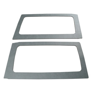 DEI 11-18 Jeep Wrangler JK 2-Door Boom Mat Rear Side Window Trim - 2 Piece - Gray Leather Look