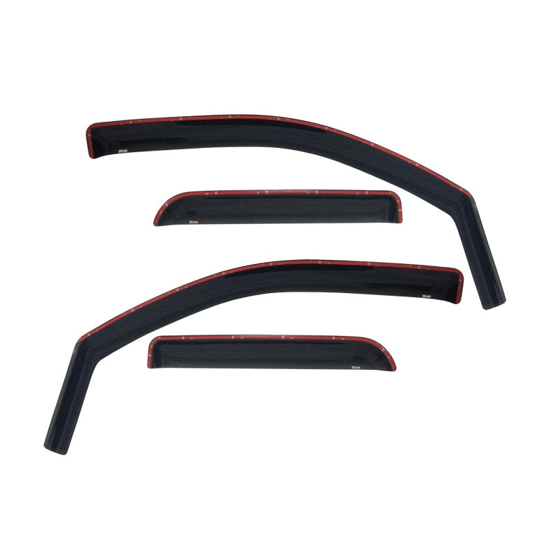 Westin 2007-2014 Chevy Silverado 2500/3500 Extended Cab In-Channel Wind Deflector 4pc - Smoke
