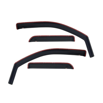 Westin 2007-2014 Chevy Silverado 2500/3500 Extended Cab In-Channel Wind Deflector 4pc - Smoke
