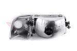 ANZO 1993-1997 Ford Ranger Crystal Headlights Chrome w/ Corner Lights 2pc