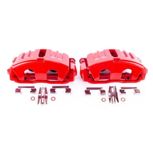 Power Stop 05-13 Chevrolet Corvette Front Red Calipers w/Brackets - Pair