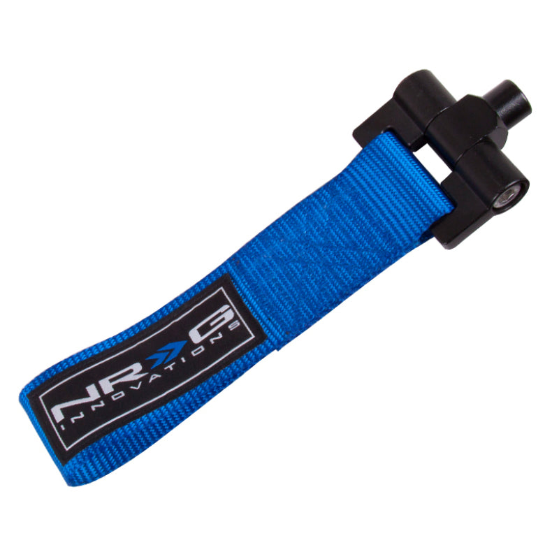 NRG Bolt-In Tow Strap Blue - Subaru WRX / STi 02-07 (5000lb. Limit)