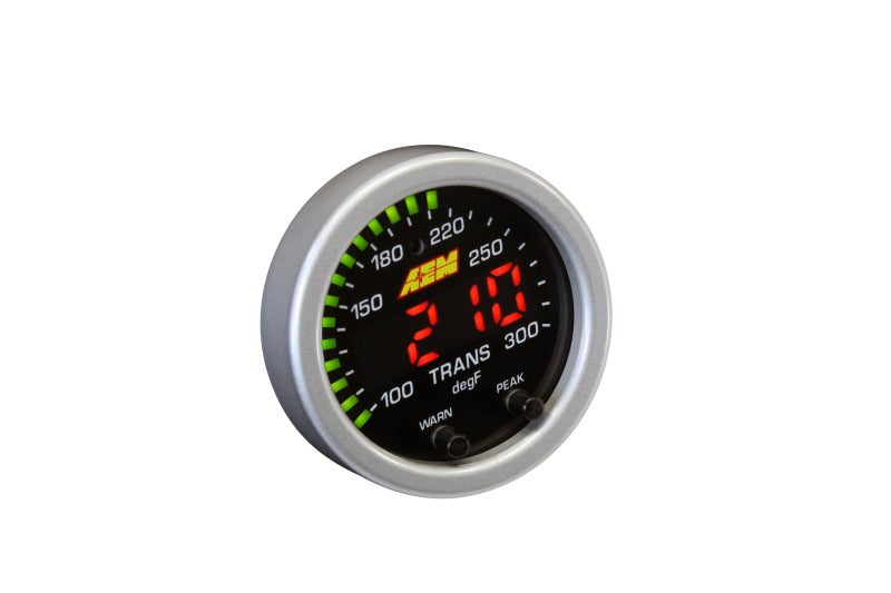 AEM X-Series Temperature 100-300F Gauge Kit (ONLY Black Bezel and Water Temp. Faceplate)