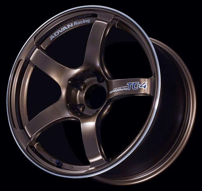Advan TC4 17x7.5 +43 5x112 Umber Bronze Metallic and Ring Wheel
