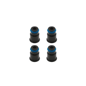 BLOX Racing 11mm Adapter Top (1/2in) w/Viton O-Ring & Retaining Clip (Set of 4)