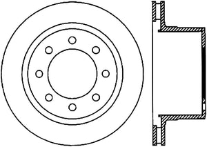 StopTech Power Slot 06-08 Dodge Ram 1500 / 03-08 Ram 2500/3500 All Rear Left Slotted CRYO Rotor