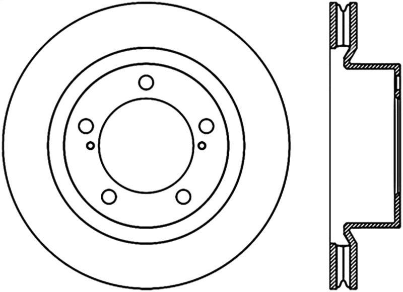 StopTech 08-13 Lexus LX 450/470/570 / 08-13 Land Cruiser Front Left Slotted CRYO-STOP Brake Rotor