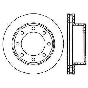 StopTech Power Slot 00-05 Ford Excursion / 01-04 F250 4WD Front Right Slotted Rotor