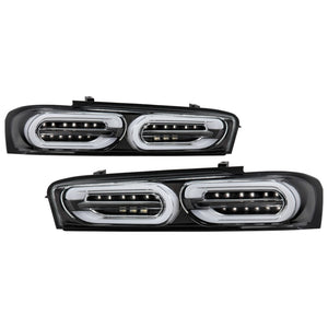 Spyder Chevy Camaro 16-18 (Do Not Fit Halogen Model) LED Tail Lights Black ALT-YD-CCAM16LED-SEQ-BK