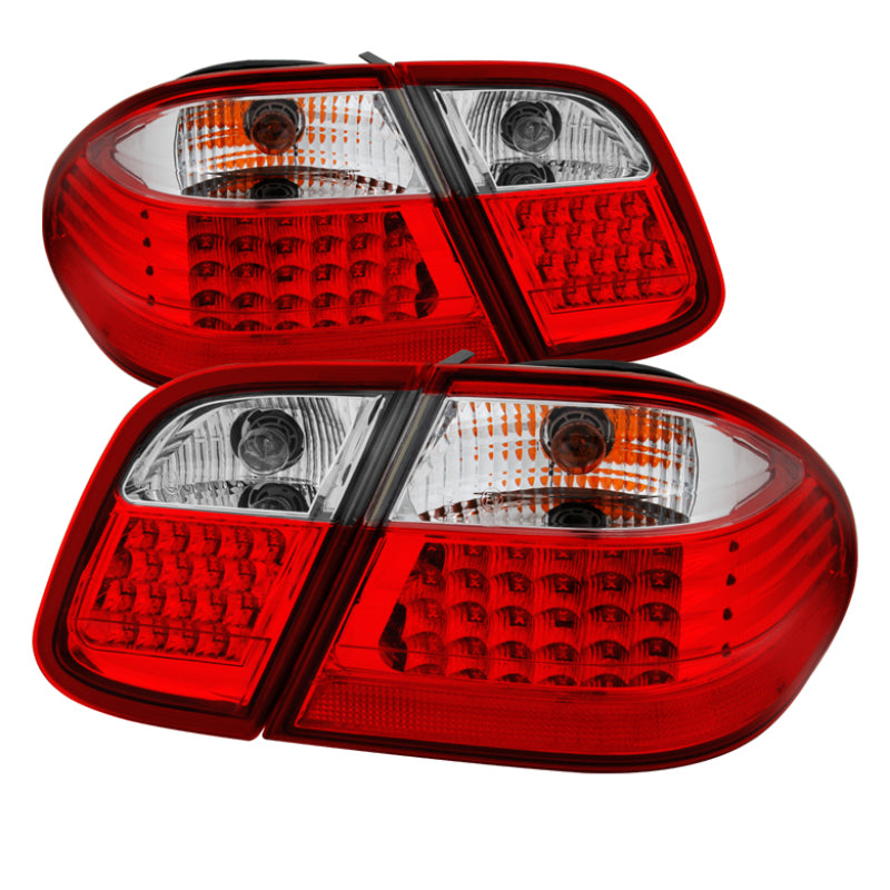 Xtune Mercdes Benz W208 Clk 98-02 LED Tail Lights Red Clear ALT-JH-MBW20898-LED-RC