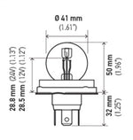 Hella Bulb 7952 24V 55/50W P45t S13 R2