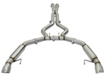 aFe MACHForce XP 3in Aggressive Toned Cat-Back Exhausts w/ Polished Tips 15-17 Ford Mustang V6/V8