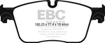 EBC 2017+ Juguar F-Pace Ultimax2 Front Brake Pads (Use w/ 13.8in Rotors)