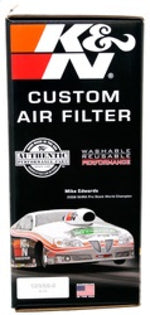 K&N Round Air Filter Assembly 12in ID / 3.063in Height / 5.125in Neck Flange / 7/8in Drop Base