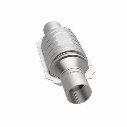 MagnaFlow Univ Cat Conv 2.5in Inlet/Outlet Ctr/Ctr Round 9in Body L x 5.125in W x 13in Overall L