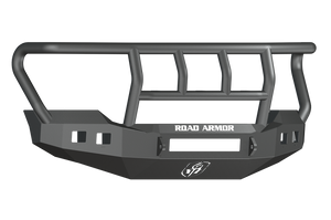 Road Armor 11-16 Ford F-250 Stealth Front Bumper w/Titan II Guard Wide Flare - Tex Blk