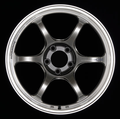 Advan RG-D2 18x9.5 +22 5x120 Machining and Racing Hyper Black Wheel