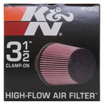 K&N Universal Rubber Filter 3 1/2inch ID FLG / 6inch Base / 4-5/8inch Top / 6inch Height