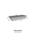 Westin/Brute Full Lid Mid Size/Down Size XOver LB & SB wide & shallow - Aluminum