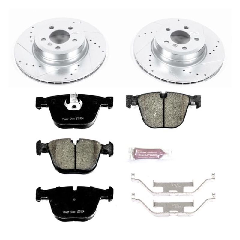 Power Stop 07-15 BMW X5 Rear Z23 Evolution Sport Brake Kit