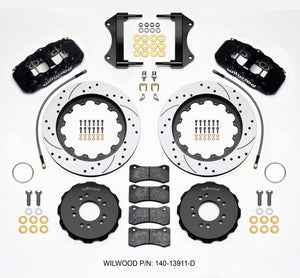 Wilwood AERO6 Front Hat Kit 15.00 Drilled 2014-up Corvette C7 w/Lines