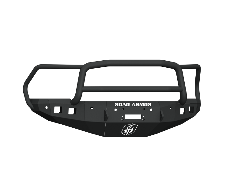 Road Armor 16-18 Ram 2500 Stealth Front Winch Bumper w/Lonestar Guard/6 Sensor Holes - Tex Blk