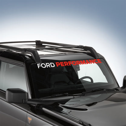 Ford Racing Ford Performance Bronco Windshield Banner - White/Red