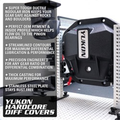 Yukon Gear Hardcore Nodular Iron Cover for 2018 Jeep Wrangler JL Front Dana 30