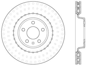 StopTech Power Slot 12 Audi A6 Quattro/11-12 A7 Quattro / 07/11-13 S4 Front Right Slotted Rotor