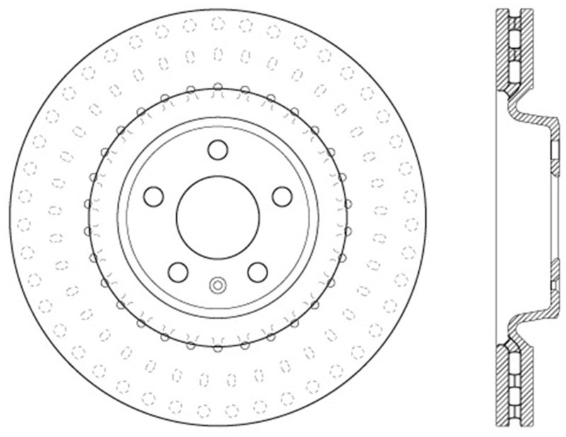 StopTech Slotted & Drilled Sport Brake Rotor