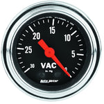 AutoMeter Gauge Vacuum 2-1/16in. 30Inhg Mechanical Traditional Chrome