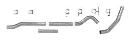 Diamond Eye KIT 4in Catback MFLR RPLCMENT PIPE SGL AL: 03-07 FORD 6.0L F250/F350 (Extended Cab Only)