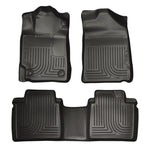 Husky Liners 07-11 Toyota Camry (All) WeatherBeater Combo Black Floor Liners (One Piece for 2nd Row)