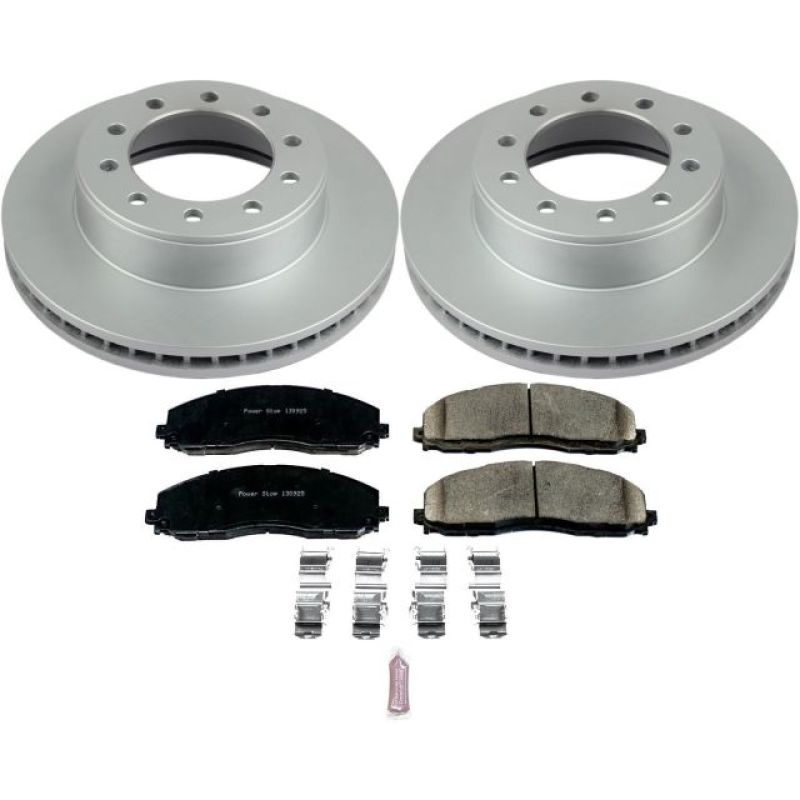 Power Stop 2016 Ford F-350 Super Duty Front Z17 Coated Brake Kit