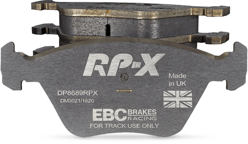 EBC Racing 12-16 Porsche Boxster 2.7L (Cast Iron Rotors Only) RP-X Rear Brake Pads