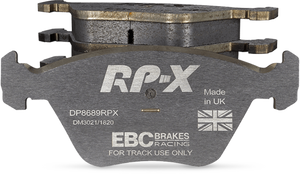 EBC Racing 12-16 Porsche Boxster 2.7L (Cast Iron Rotors Only) RP-X Rear Brake Pads